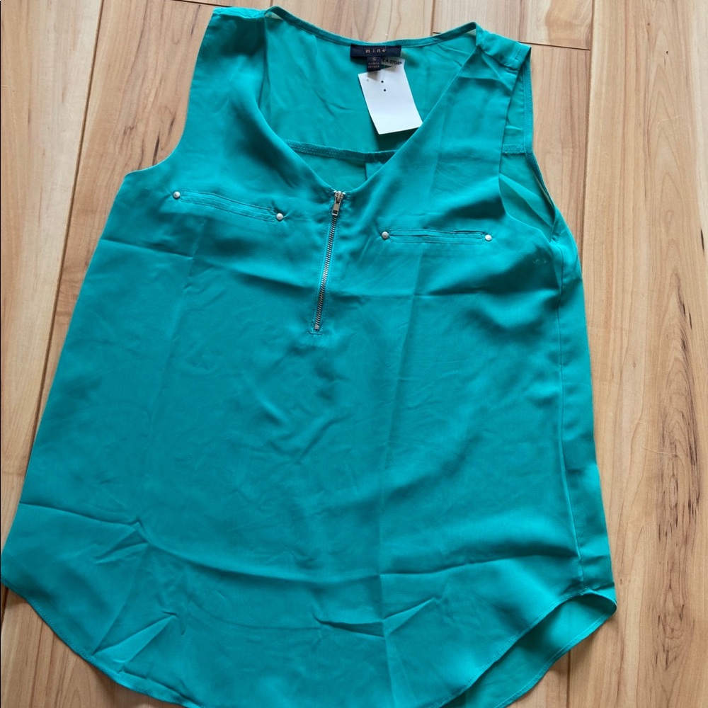 Teal Sleeveless Top